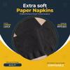 Tezraftaar 200 x Paper Napkins Disposable 40cm x 40cm 3Ply Black Serviettes Tissue Paper for Catering Supply Tableware Weddings Christmas Birthday Parties view 4