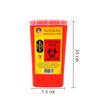 Gabri Razor Blade Bank - Safety Razor Blades Disposal Tin for - Used Double-Single Edge Safety Razor Blade Storagement - Disposable Razors for Professional Barber, Hairdresser, Salon (Red) view 3