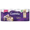 Cushelle Quilted 3-Ply Double Size 50% Longer Soft Absorbent Rolls 32 Pack - 236 Sheets p/roll & HOT Logo Sticker - Sold by HOUSE OF TAPES view 2