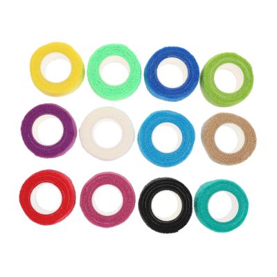 minkissy Self-Adhesive Wraps for Finger 12 Pack Sports Finger Cover Adhesive Tape Outdoor Wrap Non-Slip Stretchable for Daily Use