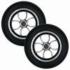 10 Inch Electric Wheelchair Replacement Wheel, Replacement Rear Wheels, PU Solid Non-Inflatable Tire, Aluminum Alloy Hub, Wheelchair Accessories, Bearing: 1/2"(12 mm) (2Pcs) view 1