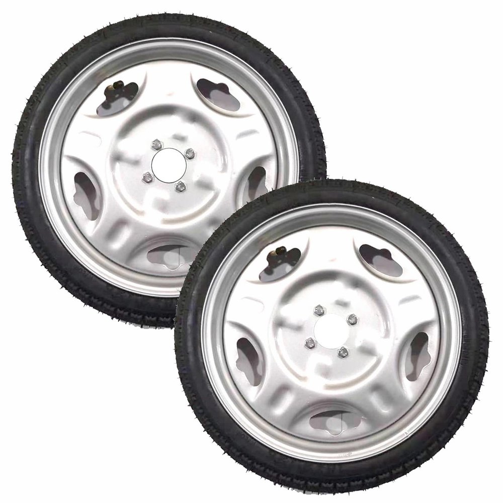 16 Inch Rear Wheels for Wheelchair, Electric Wheelchair Replacement Wheel, Pneumatic Tire, Replaceable Wheelchair Accessories Parts, Bearing: 1 3/4"(45mm) (1 Set of 2)