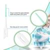 320 Pieces Dual-Head Interdental Brushes, Silicone Tooth Floss Picks & Toothpick 2-in-1,Silicone Dental Brushes Tooth Floss Picks, Portable Pink Dental Floss Sticks Toothpick for Braces Teeth Cleaning view 3