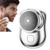 Mini Electric Shaver,Pocket Size Electric Shaver,Mini-Shave Portable Electric Shaver,Mini Shaver,Wet and Dry Electric Shaver for Men,Rechargeable Easy One-Button (A) view 1
