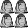 LICQIC Mosquito Net Hat, Midge Hat, Anti-Insect Net Hat, Face Net for Outdoor, Camping, Mountaineering, Hiking, Fishing (2 Pcs, Black) view 1