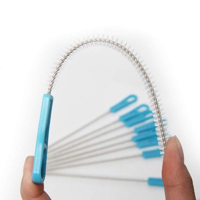GEDRACKPMYN Tracheostomy Sterile Brushes, 8 pcs Extra Long Straw Cleaners, Pipe Cleaners Brushes with Comfortable Plastic Handle