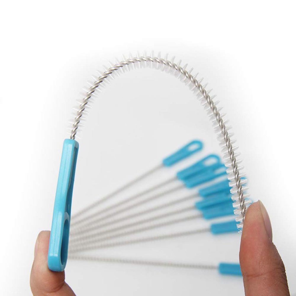 GEDRACKPMYN Tracheostomy Sterile Brushes, 8 pcs Extra Long Straw Cleaners, Pipe Cleaners Brushes with Comfortable Plastic Handle
