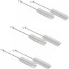 GEDRACKPMYN Tracheostomy Cleaning Brushes, 6pcs Bendable Throat Tube Brush, Nylon Bristle, Tube Cleaner with Stainless Steel Handle,15mm view 1