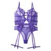 Lace Underwear One Piece Lingerie Women's Sexy Deep V-Neck Lingerie with Bow Bodysuit Sexy Women Cosplay Outfit Jumpsuit Sexy Sleepwear Sleepwear, Purple, S view 4