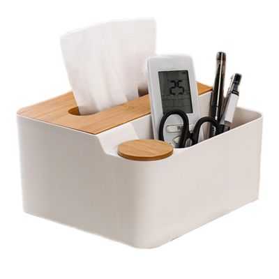Tissue Box Holder, Waterproof Napkin Dispenser, Multifunction Storage Box, Cotton Swab Storage Case, Tissue Paper Holder, Facial Tissue Holder Case, Bathroom Tissue Organizer, Kitchen Napkin Holder, B