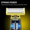 Sefdrert Men's Electric Shaver Dual Blade Wet & Dry Razors Full Body Washable USB Rechargeable Trimmer Heads view 4