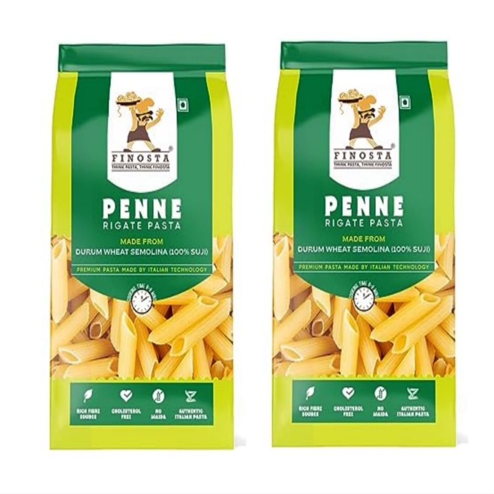 Penne Pasta 500g | Durum Wheat Pasta | Perfect for Classic Italian Dishes & Creative Recipes | Non-Sticky & Al Dente Texture | High in Protein & Fiber | Ideal for Sauces & Bakes (Pack of 2)