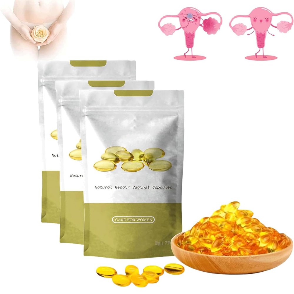 AAFQ Natural Repair Capsules,Natural Repair Vagianal Capsules,Instant Itching Stopper and Slimming & Firming Repair & Pink and Tender Natural Capsule,Stay Clear & Fresh (3 Bag)