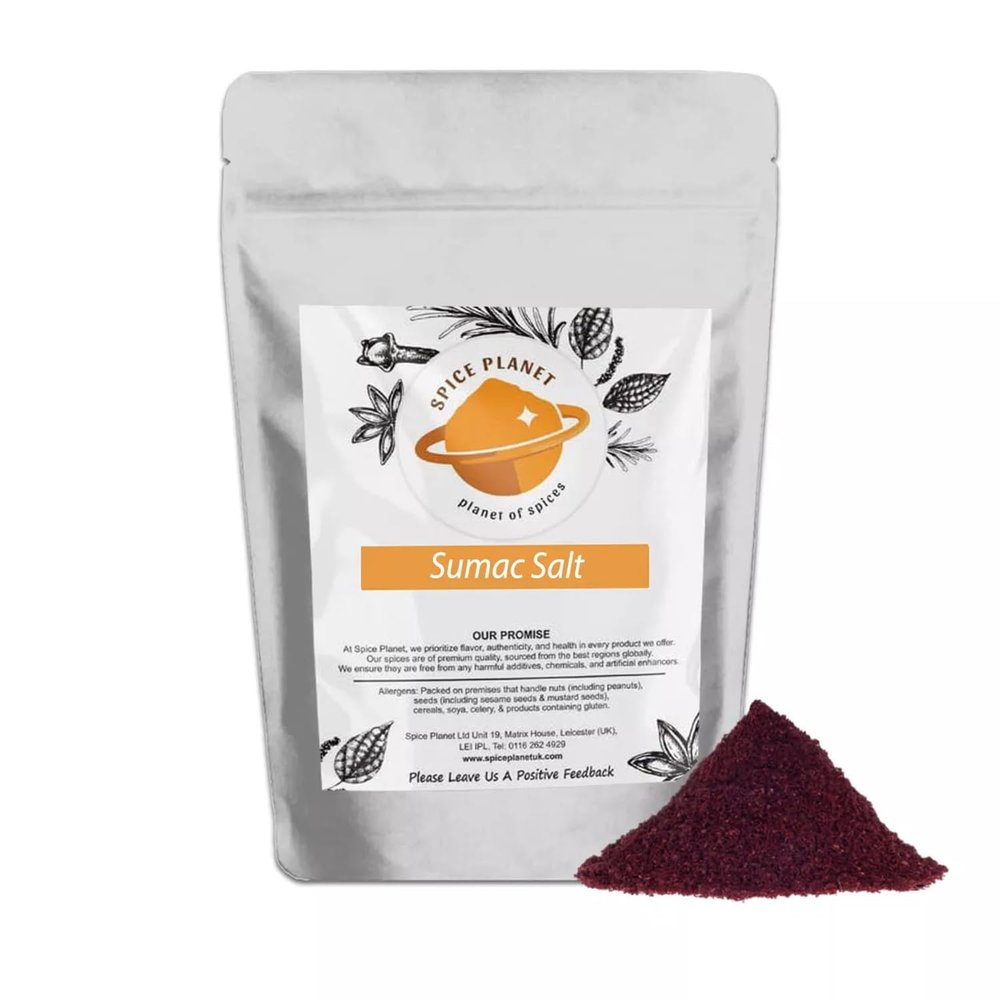 50g | Ground SUMAC | SUMAK | SUMACH | SOMAQ Spice (With Salt) Turkey by Spice Planet (50 Grams)