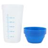 Abbdbd 2pc Transparent Shaker Bottle Milkshake Protein Powder Mixing Bottle Shake Cup Practical Water Bottle Drinkware 300ml view 3