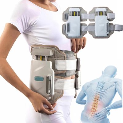 Lumbar Traction Device, Portable Spine Decompression Traction Device|Lower Back Lumbar Traction Device for Home Use| Effective Physical Solution for Lumbar Problems| Maximum 450N Traction Force