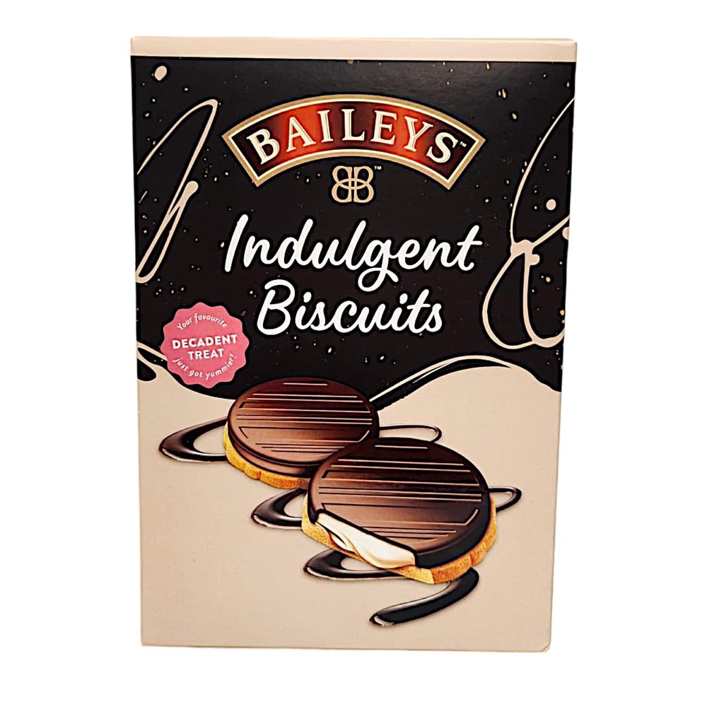 Indulgent Biscuits with Chocolate Flavour Coating and Irish Cream Flavour Filling 180g Box For kids & Adults (Single Pack)