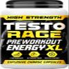TESTO Rage Pre-Workout Capsules, Boosts Energy, Focus, Endurance, 60 Capsules view 1