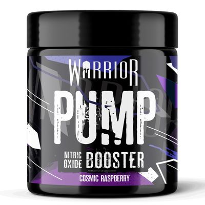 Warrior Pump Pre Workout Powder 225g  Non Stim & Caffeine Free Preworkout Nitric Oxide Supplement  Contains Citrulline Malate, Glycerol, Cyclic Dextrin and Beetroot  30 Servings, Cosmic Raspberry
