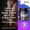Warrior Pump Pre Workout Powder 225g  Non Stim & Caffeine Free Preworkout Nitric Oxide Supplement  Contains Citrulline Malate, Glycerol, Cyclic Dextrin and Beetroot  30 Servings, Cosmic Raspberry view 3