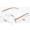 HZEPDVT 1 Pair Of Wood Grain Reading Glasses For Men And Women, Resin Metal Frameless Reading Glasses, Men And Women, Anti-fatigue(+1.50) view 2
