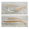 HZEPDVT 1 Pair Of Wood Grain Reading Glasses For Men And Women, Resin Metal Frameless Reading Glasses, Men And Women, Anti-fatigue(+1.50) view 4