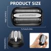 ACWOO Series 3 Electric Shaver Replacement Head, 2PCS 32B Electric Razors Shaver Head Compatible with Braun All Series 3 Electric Shavers, Easily Attach Your New Shaver Head, Smooth Shaving, Black view 2