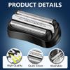 ACWOO Series 3 Electric Shaver Replacement Head, 2PCS 32B Electric Razors Shaver Head Compatible with Braun All Series 3 Electric Shavers, Easily Attach Your New Shaver Head, Smooth Shaving, Black view 3