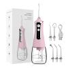 Water Flosser for Teeth Cordless,Professional Oral Irrigator,Ergonomic Non-Slip Grip,3 Modes and 5 Nozzles,300ml Water Tank,Low Noise Level - 70db,for Tooth,Gum and Dental Care (Pink) view 1