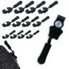 12Pcs Zip Repair Kit, 3 Different Sizes Instant Zipper Repair Universal Zipper Repair Kit, Fix Sliding Teeth Screw Head for Luggage, Backpacks, Jackets (Black) view 1