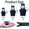 12Pcs Zip Repair Kit, 3 Different Sizes Instant Zipper Repair Universal Zipper Repair Kit, Fix Sliding Teeth Screw Head for Luggage, Backpacks, Jackets (Black) view 2