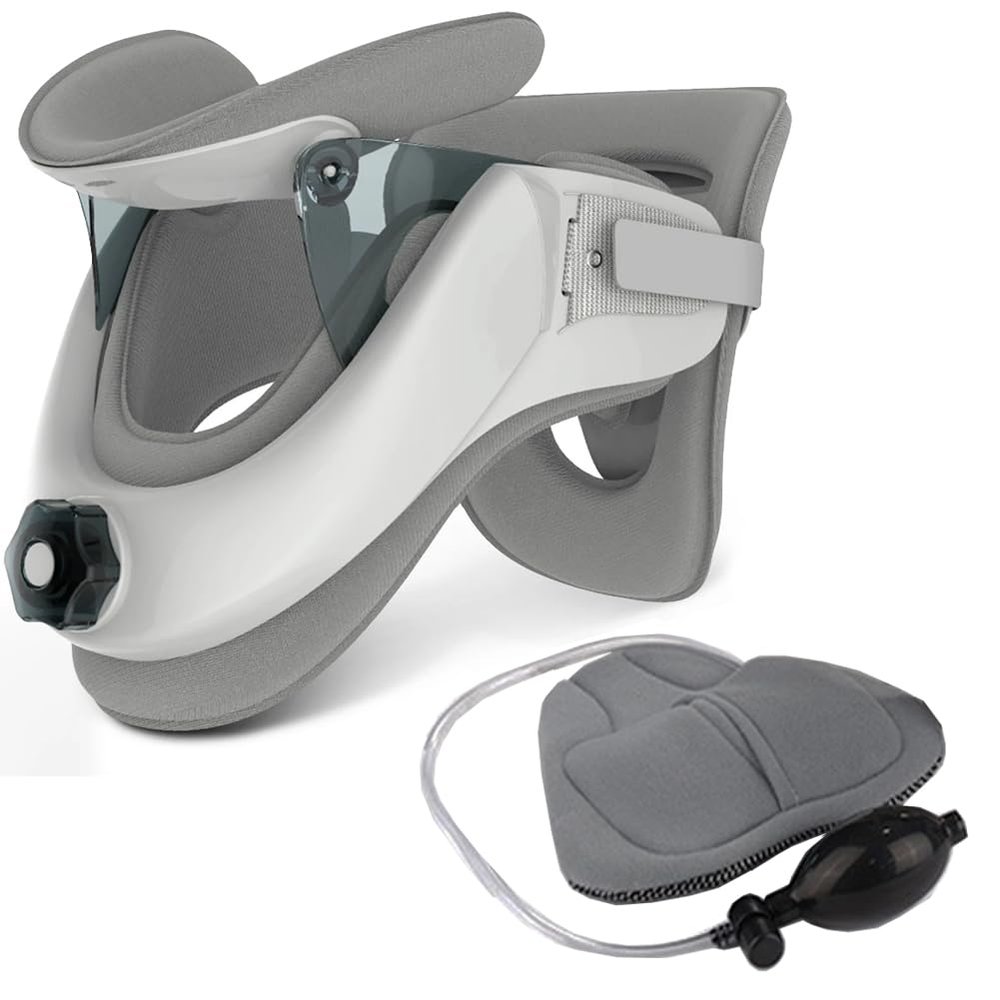 Cervical Traction Device, Cervical Traction, Inflatable Cervical Collar, Cervical Neck Remedies, Adjustable Inflatable Neck Stretch, for Spine Traction Neck Relief