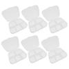 minkissy 6pcs Medicine Cases Compact Pill Box for Daily Use Storage Splitters Cosmetics Cases view 1
