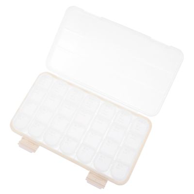 minkissy Strong Sealing Medicine Organizer Portable Pill Box for Tablets Vitamins Storage Case