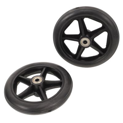 FOMIYES 2pcs Wheelchair Front Wheels Replacement Bearing and Quiet for Wheelchair Motor Attachment Practical and Convenient for Everyday Use