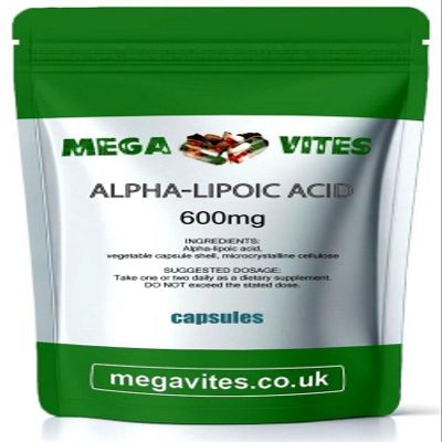 Alpha-LIPOIC Acid (-lipoic Acid) Capsules 600mg x 180 - MEGAVITES AMINOLAB