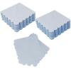 100 Pack Cocktail Napkin, 2-Ply Scalloped Edged Dessert Napkins Folded, Disposable Napkins for Dinner Wedding, Baby Shower, Birthday Party, Bridal Anniversary Reception Event(Blue) view 1