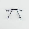 100 Pieces Glasses Nose Pad Arm Metal Frameless Optical Frame Nose Pad Bracket Glasses Accessories(Coffee) view 1