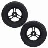 10 Inch Wheelchair Front Wheel, 10x2 Electric Wheelchair Replacement Wheel, Polyurethane Solid Non-Inflatable Tire, Bearing: 1/2" (12 mm) (1 Set of 2) view 1