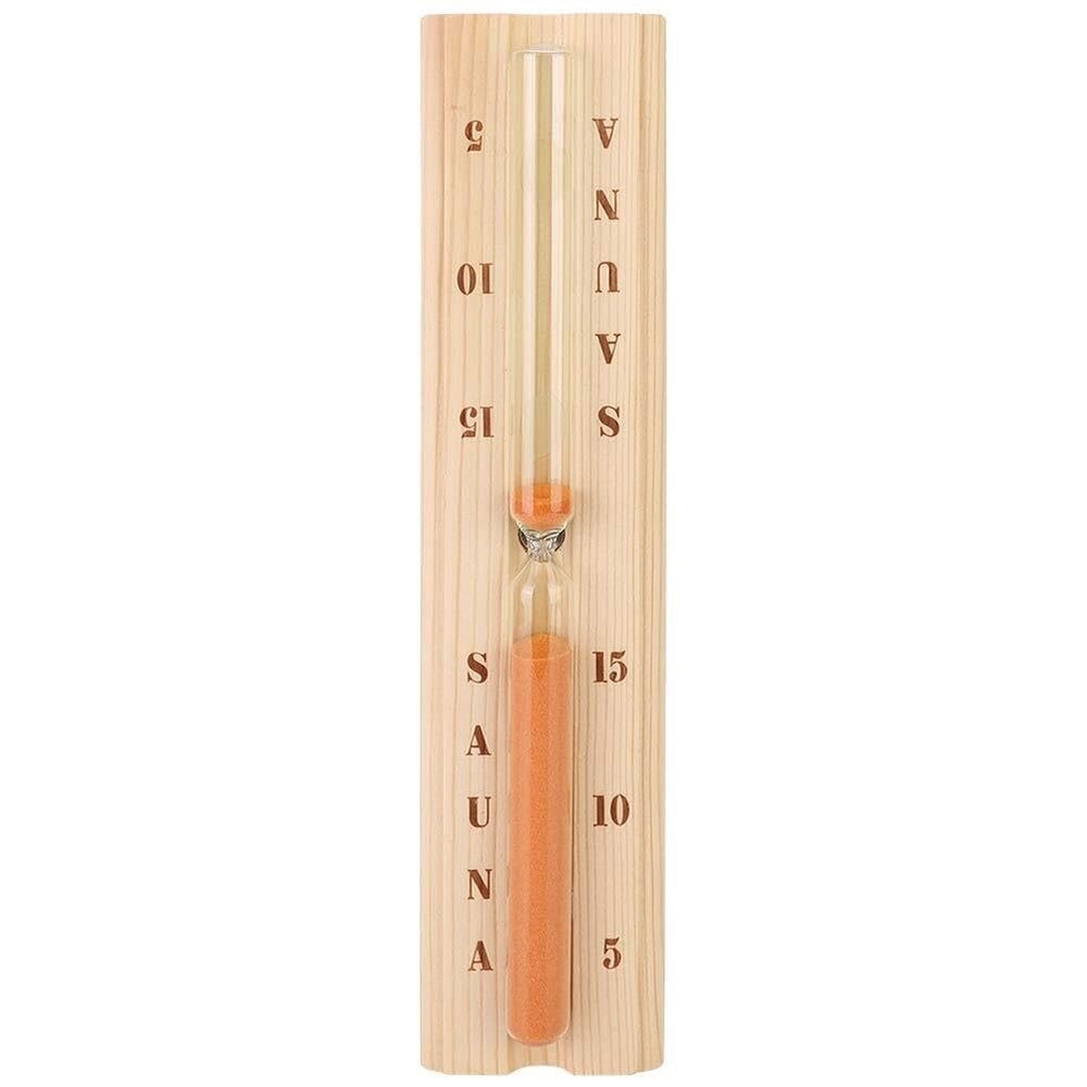 NUZBCPETR Wood Sauna Sand Clock Timer Accurate Heat Resistant Wall Mounted Sand Timer for Spa/Bath/Coffee House/Restaurant