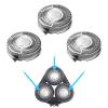 3 PCS SH50 Replacement Blades Compatible with Philips Series 5000 Shaver Heads for Series 5000 Shaving Head (Round Case)- Not Compatible with 5000 Series Pentagonal Case Models view 1