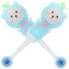 minkissy 2pcs Cute Bear Boy Girl Toothbrush Soft Bristle Boy Girl's Toothbrushes for Toddlers Ergonomic Design Comfortable Grip for Ages Sky Blue view 1