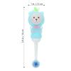 minkissy 2pcs Cute Bear Boy Girl Toothbrush Soft Bristle Boy Girl's Toothbrushes for Toddlers Ergonomic Design Comfortable Grip for Ages Sky Blue view 2