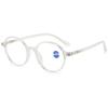 ABETOS Blue Light Blocking Reading Glasses for Women Men Retro Round Frame Computer Readers Eyeglasses for Reading Gaming 0.0 1.0 1.5 2.0 2.5 3.0, Clear+2.5 view 1