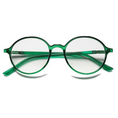 ABETOS Blue Light Blocking Reading Glasses for Women Men Retro Round Frame Computer Readers Eyeglasses for Reading Gaming 0.0 1.0 1.5 2.0 2.5 3.0, Green+3.0