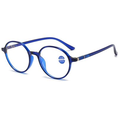 ABETOS Blue Light Blocking Reading Glasses for Women Men Retro Round Frame Computer Readers Eyeglasses for Reading Gaming 0.0 1.0 1.5 2.0 2.5 3.0, Blue+0.0