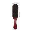 FRCOLOR Boar Bristle Hair Brush Curved Design Gentle Detangler for Waves Styling Tool for Men's Grooming view 2