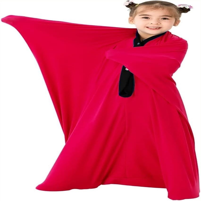Sensory Body Sock for Autism/ADHD Sensory Needs, Body Sock Full-Body Wrap to Relieve Stress, Self-Calming, Relaxing 3-18 Years Old(Rot,M)