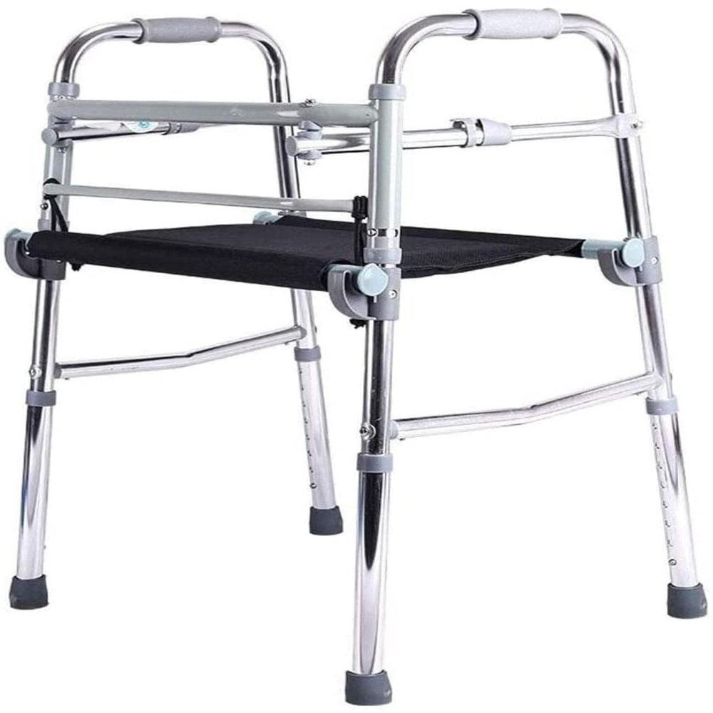CVNIMV Rollator Walker Folding with Seat - Lightweight Walking Frame with Grip - Mobility Transport Aid for Elderly Seniors Handicap - Walking Stick Adjustab Yearn for Independe