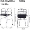 CVNIMV Rollator Walker Folding with Seat - Lightweight Walking Frame with Grip - Mobility Transport Aid for Elderly Seniors Handicap - Walking Stick Adjustab Yearn for Independe view 2